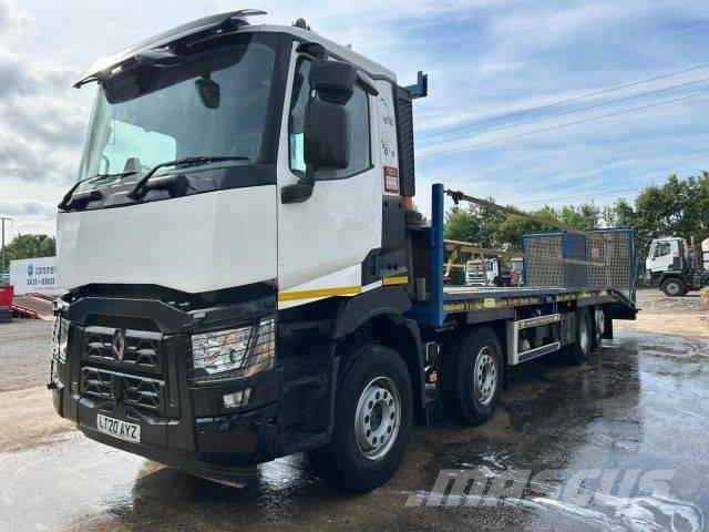 Renault C 430 Vrachtwagen met vlakke laadvloer en lier