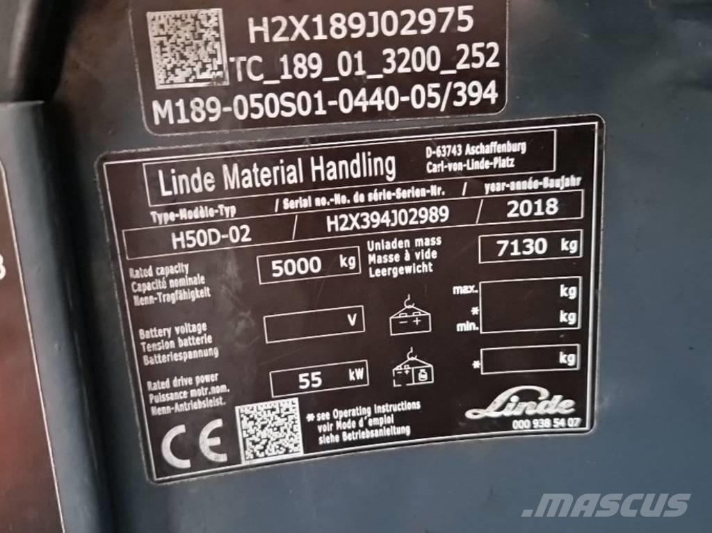 Linde H50D-02 Diesel heftrucks