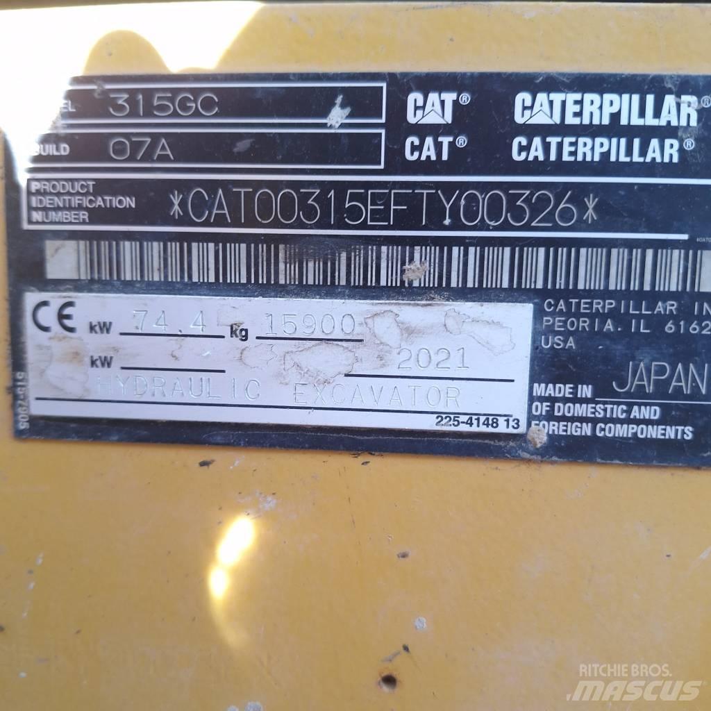 CAT 315 Rupsgraafmachines