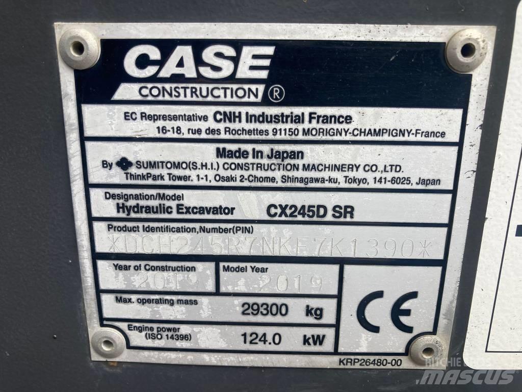 CASE CX 245 D SR LC Rupsgraafmachines