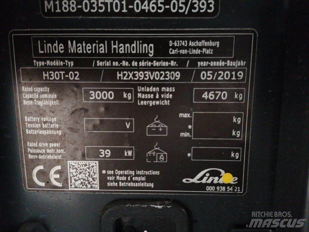Linde H30T-02 LPG heftrucks