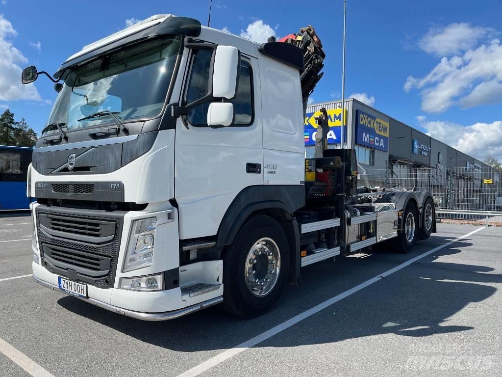 Volvo FM460, 6x2 Vlakke laadvloer met kraan