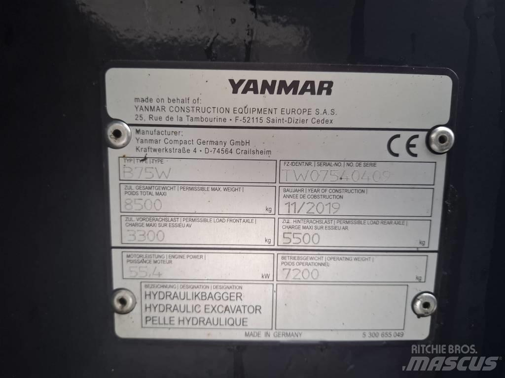 Yanmar B 75 W Wielgraafmachines