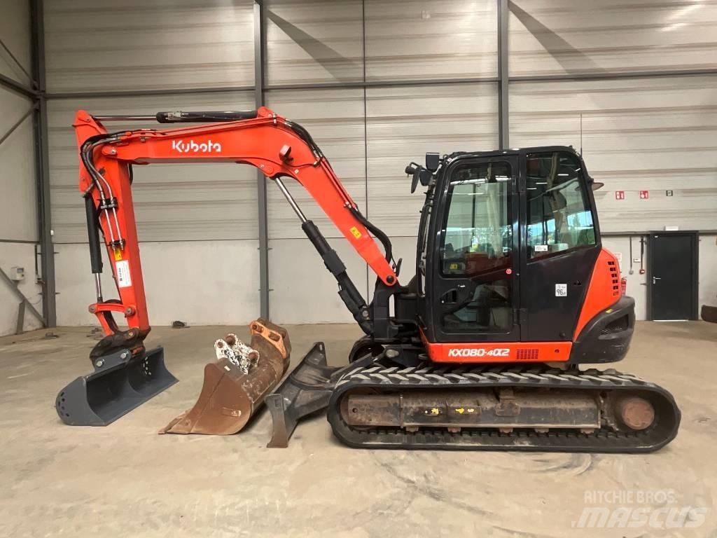 Kubota KX 080-4 A 2 Midigraafmachines 7t - 12t