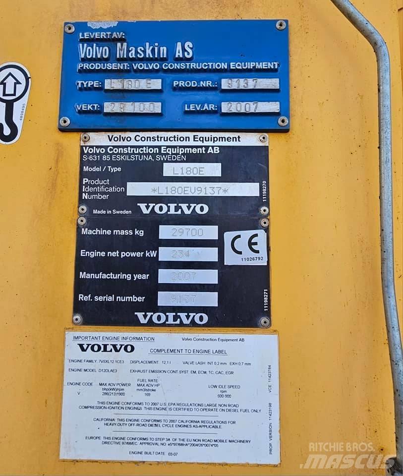 Volvo L 180 E Wielladers