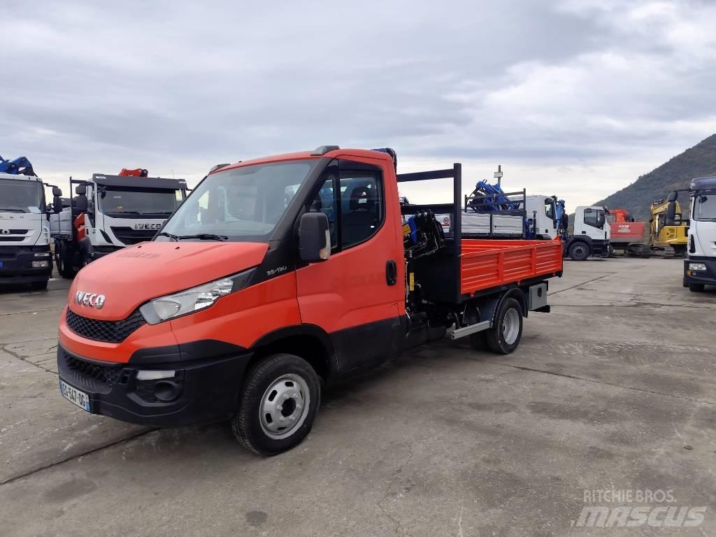 Iveco Daily 35 C 13 Vlakke laadvloer met kraan