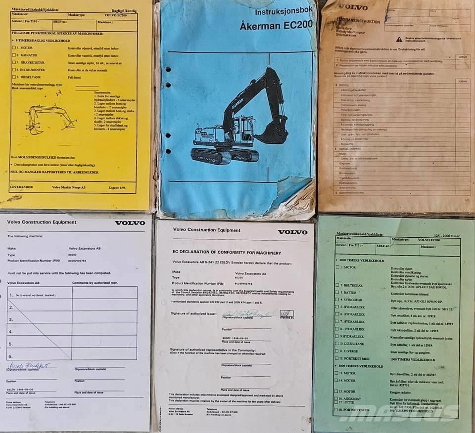 Volvo EC 200 Rupsgraafmachines