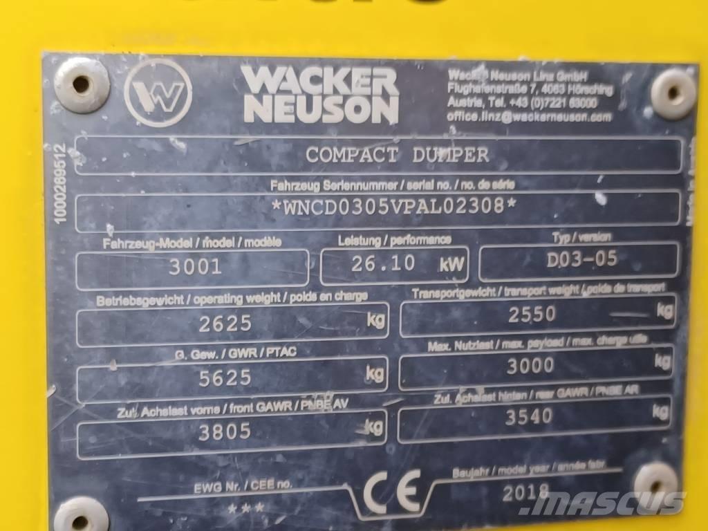 Wacker Neuson 3001 Mini Dumpers