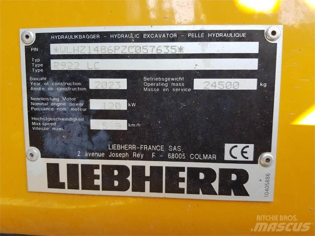 Liebherr R922 Rupsgraafmachines