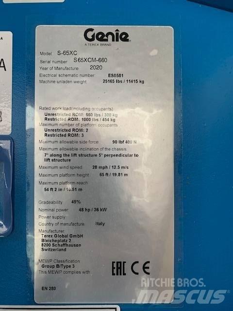 Genie S 65 XC Telescoophoogwerkers