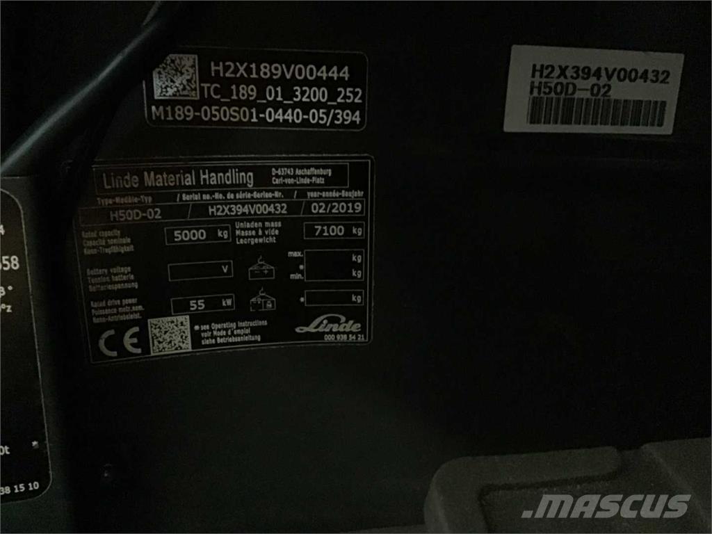 Linde H50D Diesel heftrucks