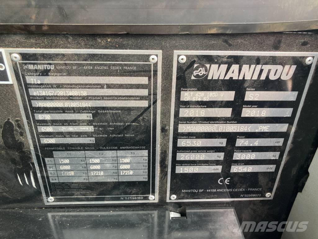 Manitou MLT 630-105 Verreikers
