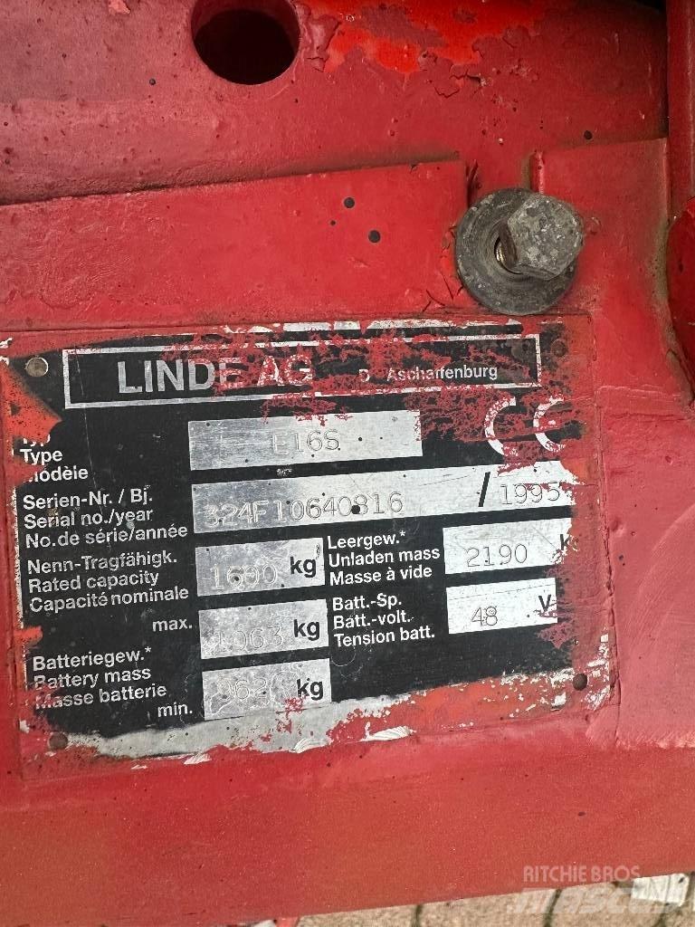 Linde E 16 S Elektrische heftrucks