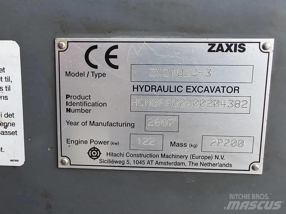 Hitachi ZX 210 LC-3 Rupsgraafmachines