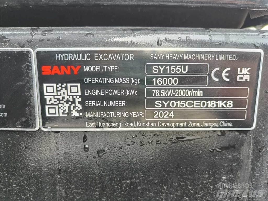 Sany SY155U Rupsgraafmachines