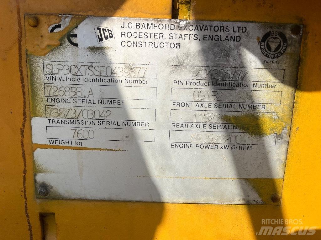 JCB 3cx Graaf-laadcombinaties
