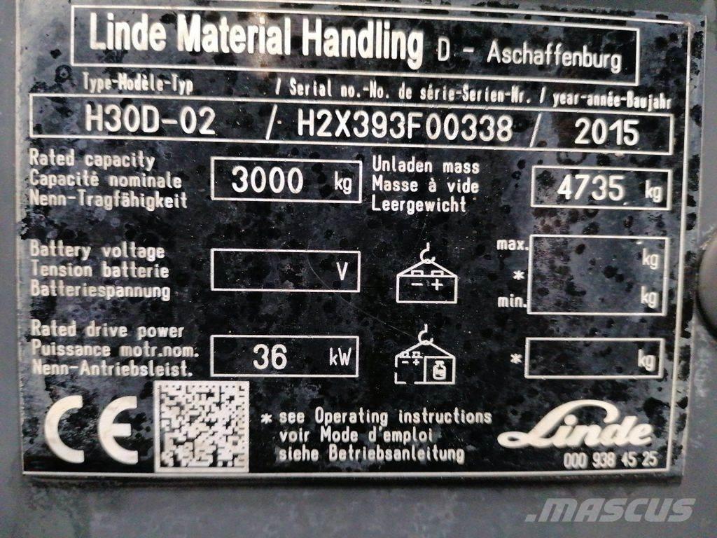 Linde H30D-02 Diesel heftrucks