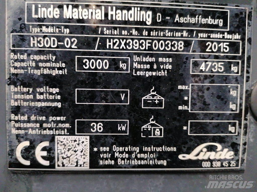 Linde H30D-02 Diesel heftrucks