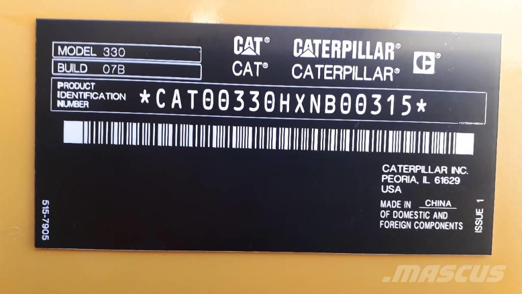 CAT 330 Rupsgraafmachines
