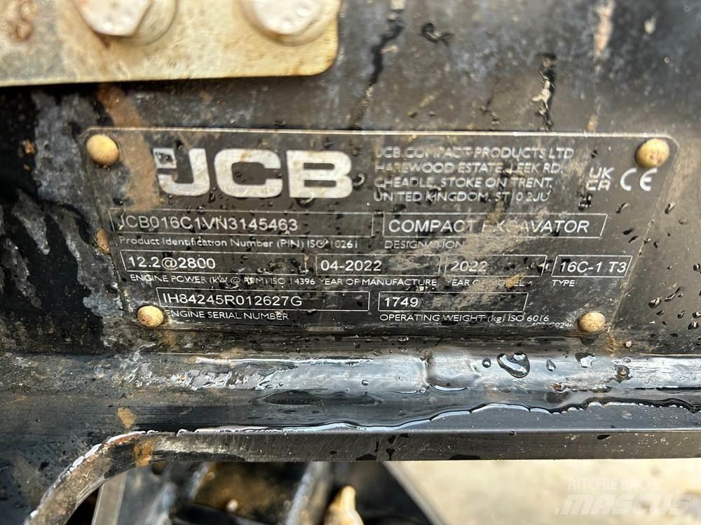 JCB 16C-1 Minigraafmachines < 7t