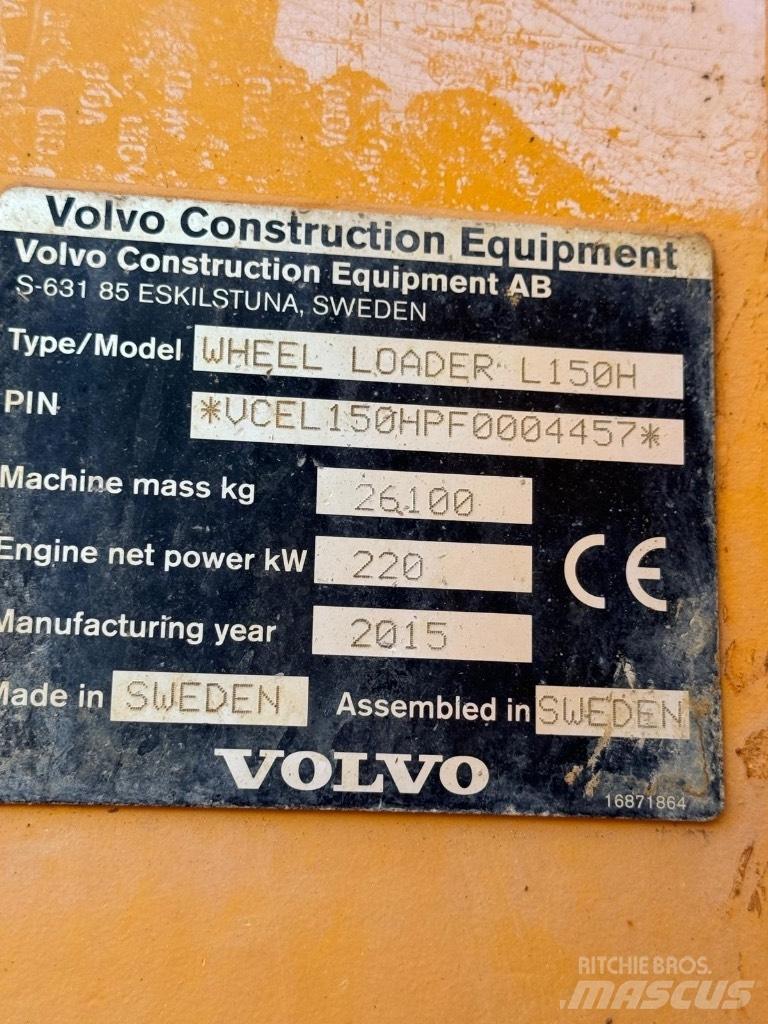 Volvo L 150 H Wielladers
