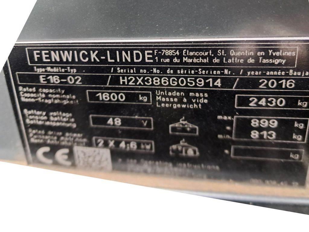 Linde E16-02 Elektrische heftrucks