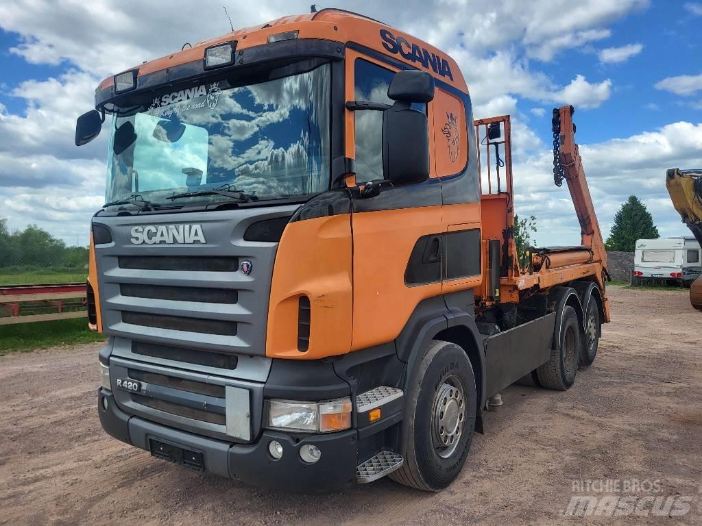 Scania R420LB 6x2 Opslag containers
