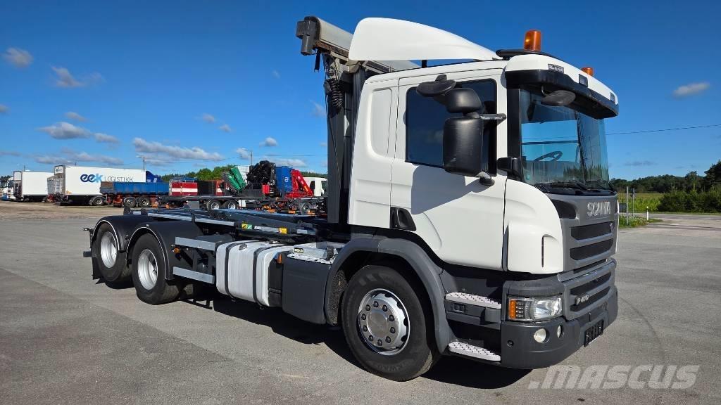 Scania P410 6X2 Vrachtwagen met containersysteem