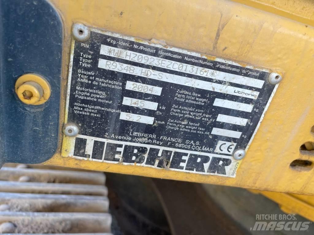 Liebherr R 934 B Rupsgraafmachines