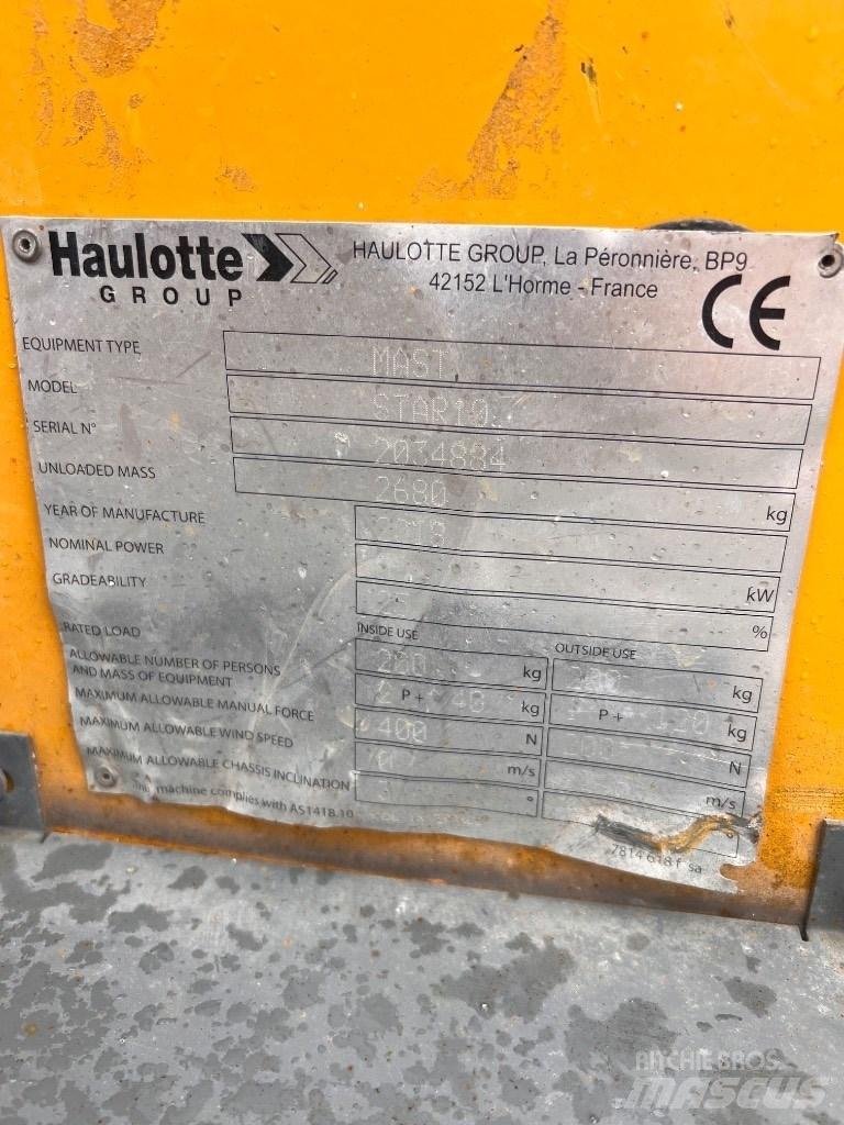 Haulotte Star 10 Telescoophoogwerkers