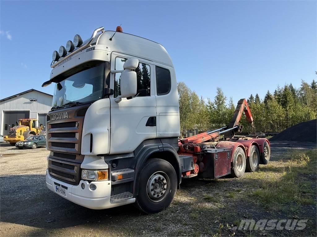 Scania R16 V8 8X4 Vrachtwagen met containersysteem