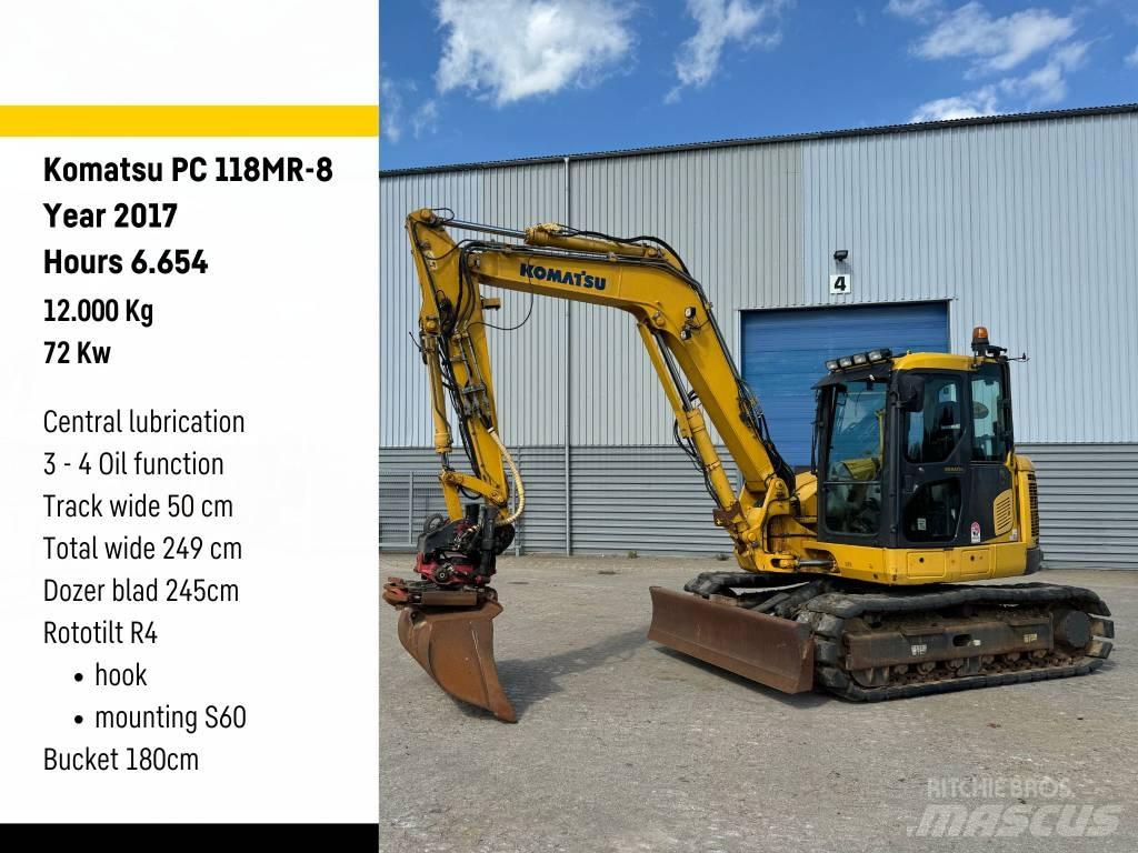 Komatsu PC 118 MR-8 Rupsgraafmachines