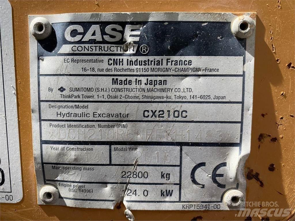 CASE CX210 Rupsgraafmachines