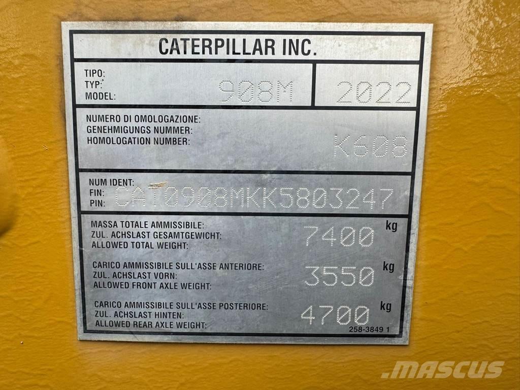 CAT 908M Wielladers