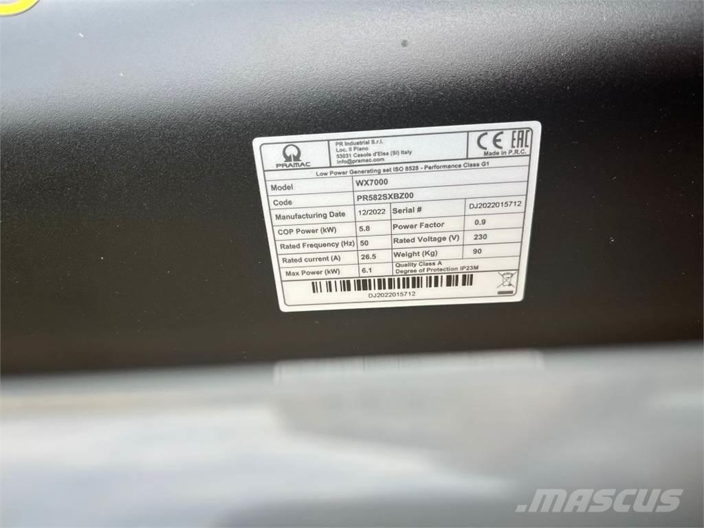 Pramac WX7000 Overige generatoren
