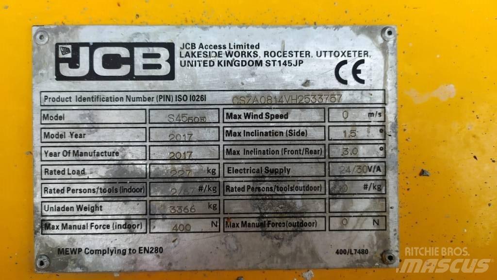 JCB S4550E Schaarhoogwerkers
