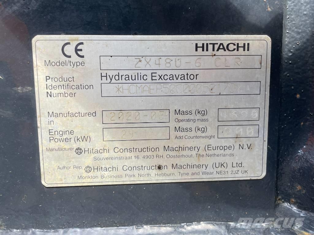 Hitachi ZX 48 U-6 Minigraafmachines < 7t