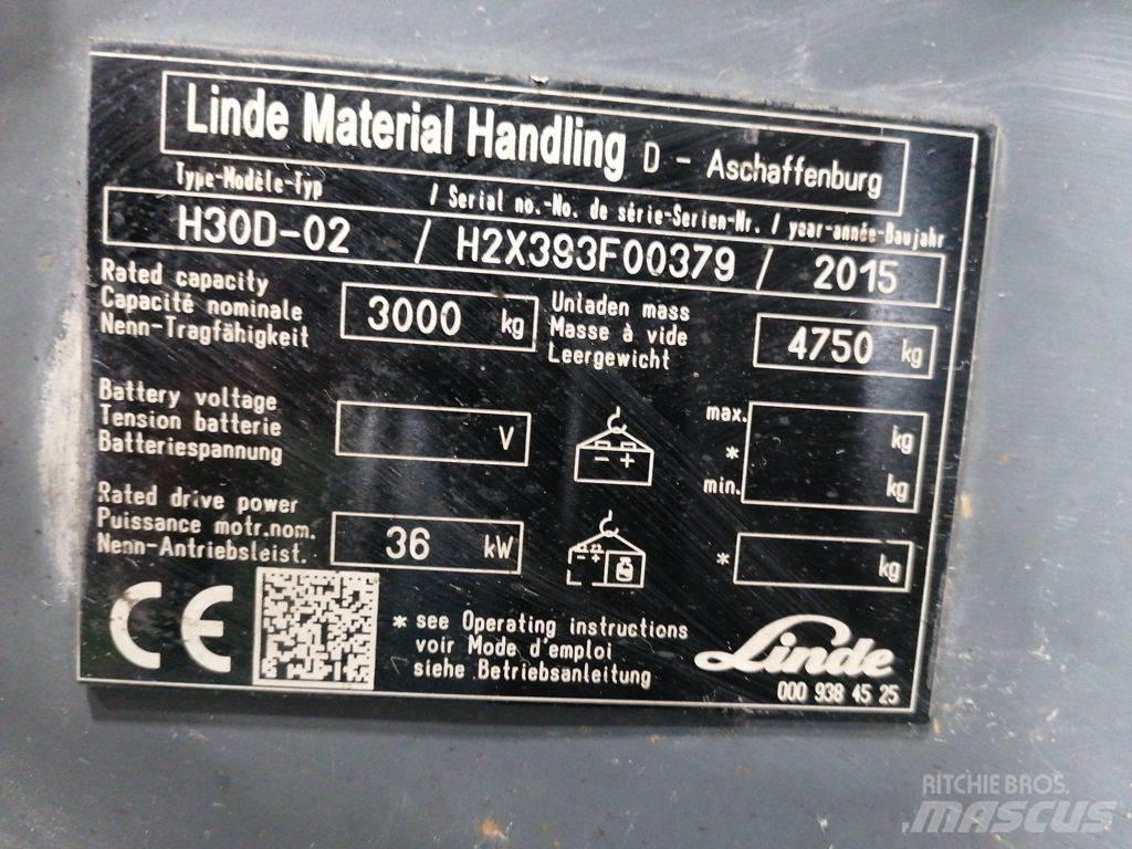 Linde H30D-02 Diesel heftrucks