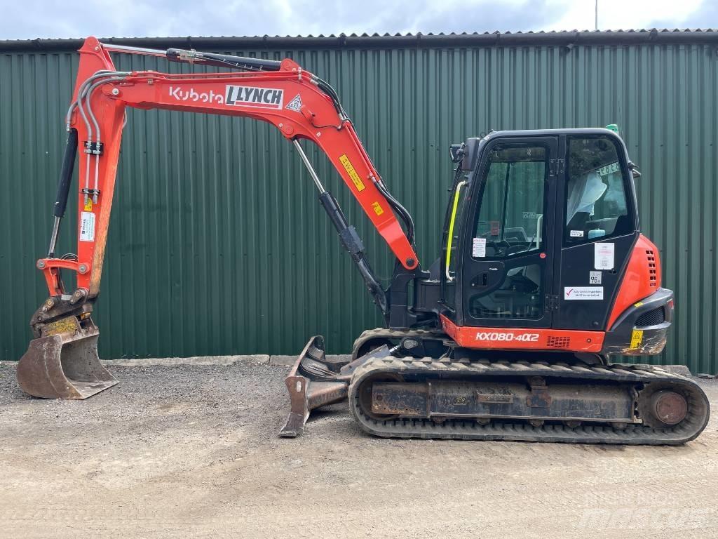 Kubota KX 080-4 Midigraafmachines 7t - 12t