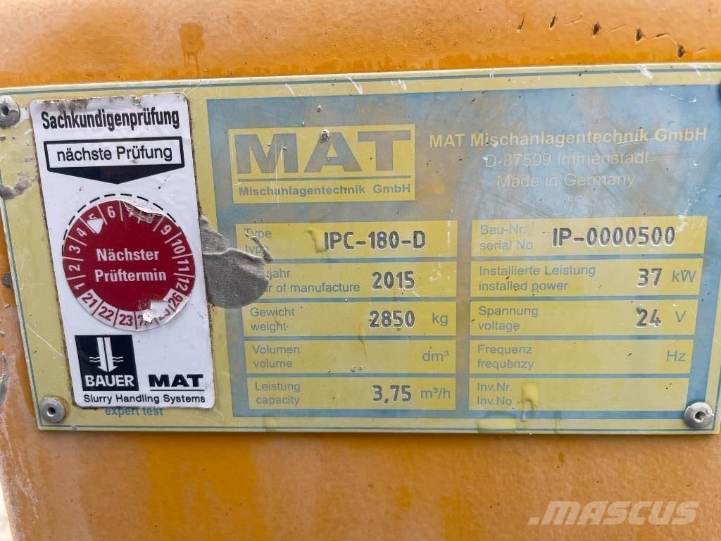 Bauer MAT IPC 180-D Bouw - Overige
