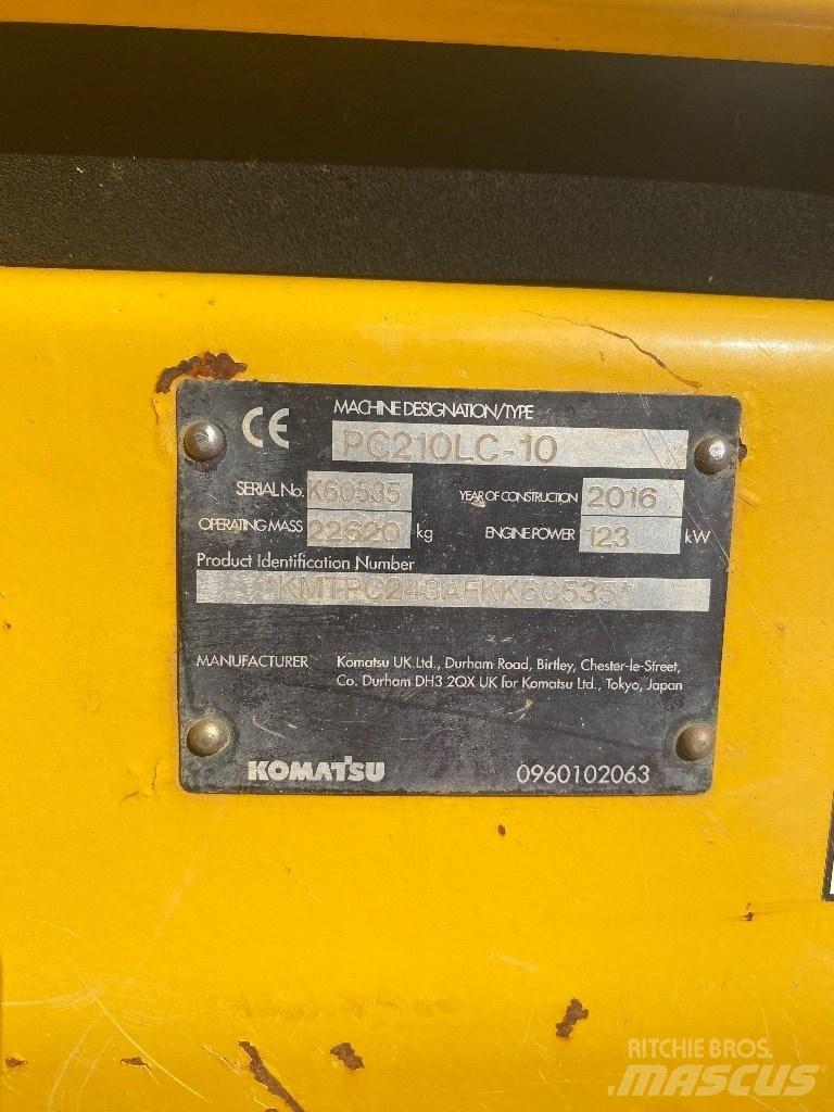 Komatsu PC 210 LC-10 Rupsgraafmachines
