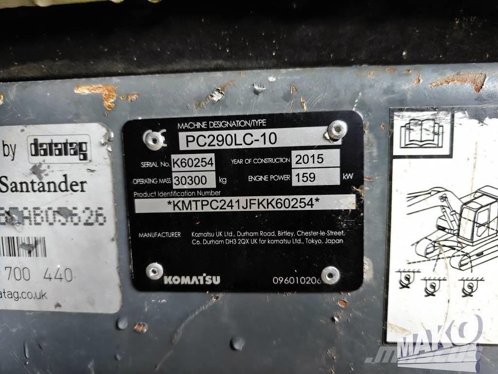 Komatsu PC 290 LC-10 Rupsgraafmachines