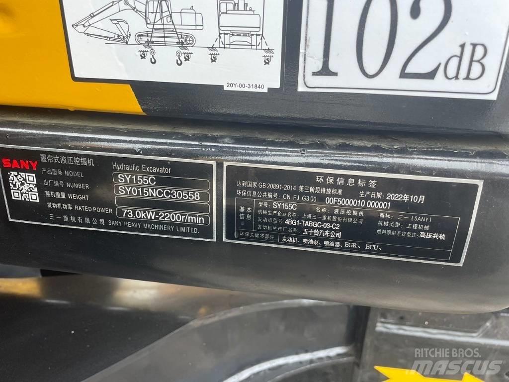 Sany SY 155 C Midigraafmachines 7t - 12t