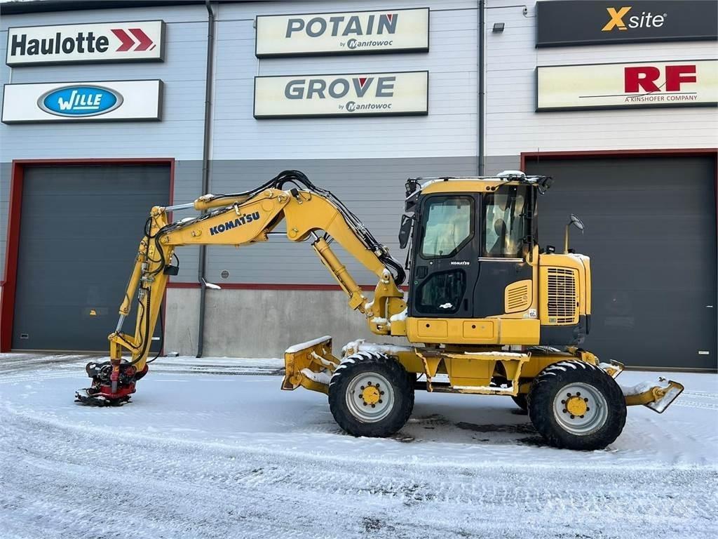 Komatsu PW118MR-8 Wielgraafmachines