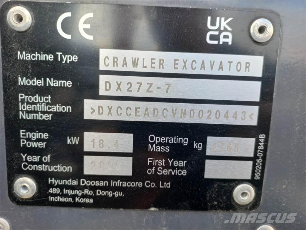 Develon DX27Z-7 Landbouw - overige