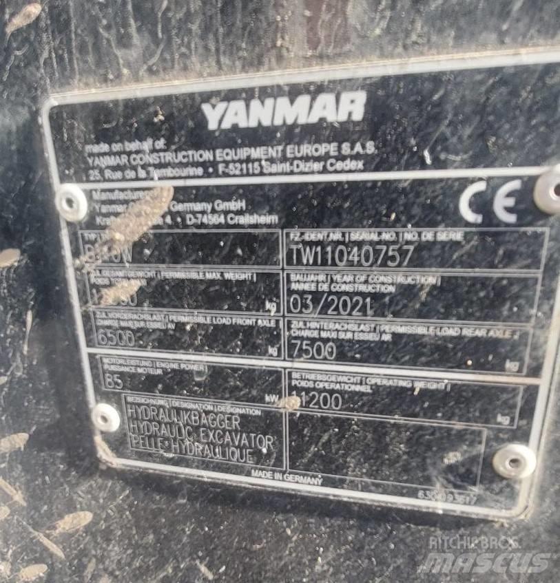 Yanmar B 110 W Wielgraafmachines
