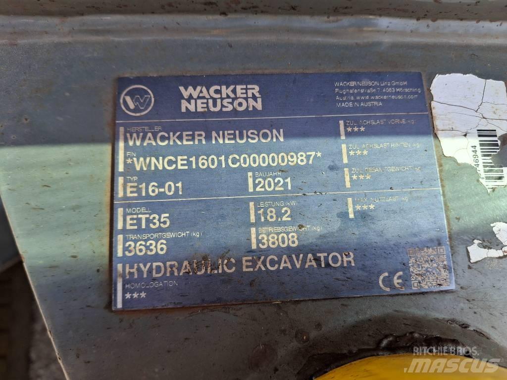 Wacker Neuson ET35 Rupsgraafmachines