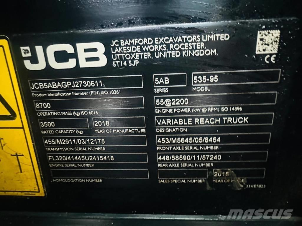 JCB 535-95 Verreikers voor landbouw