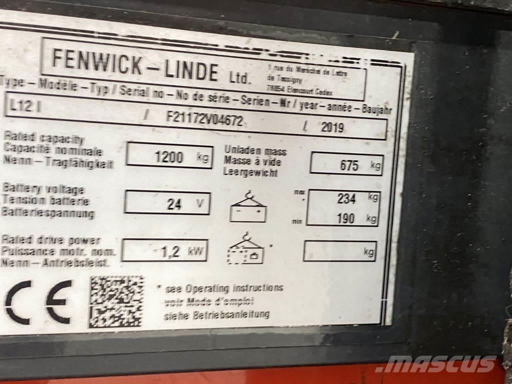 Linde L12 I Meeloop stapelaar