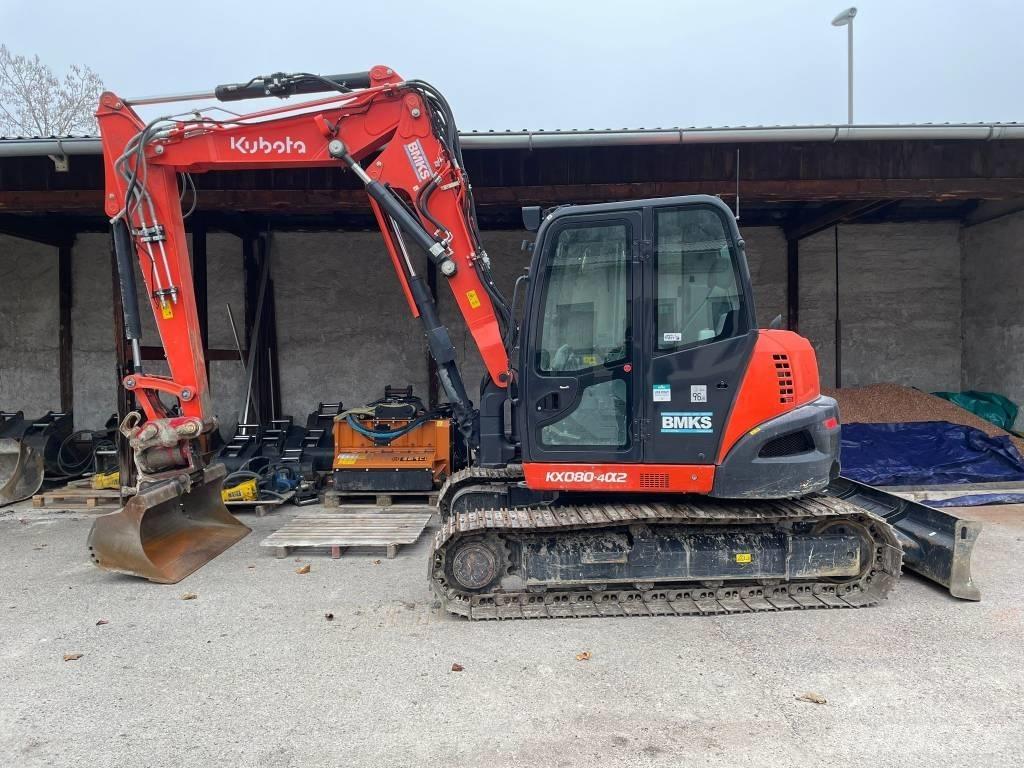 Kubota KX 080-4a2 Midigraafmachines 7t - 12t